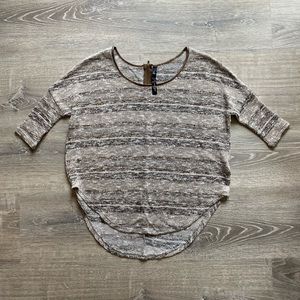 Jessica Simpson bronze knit blouse